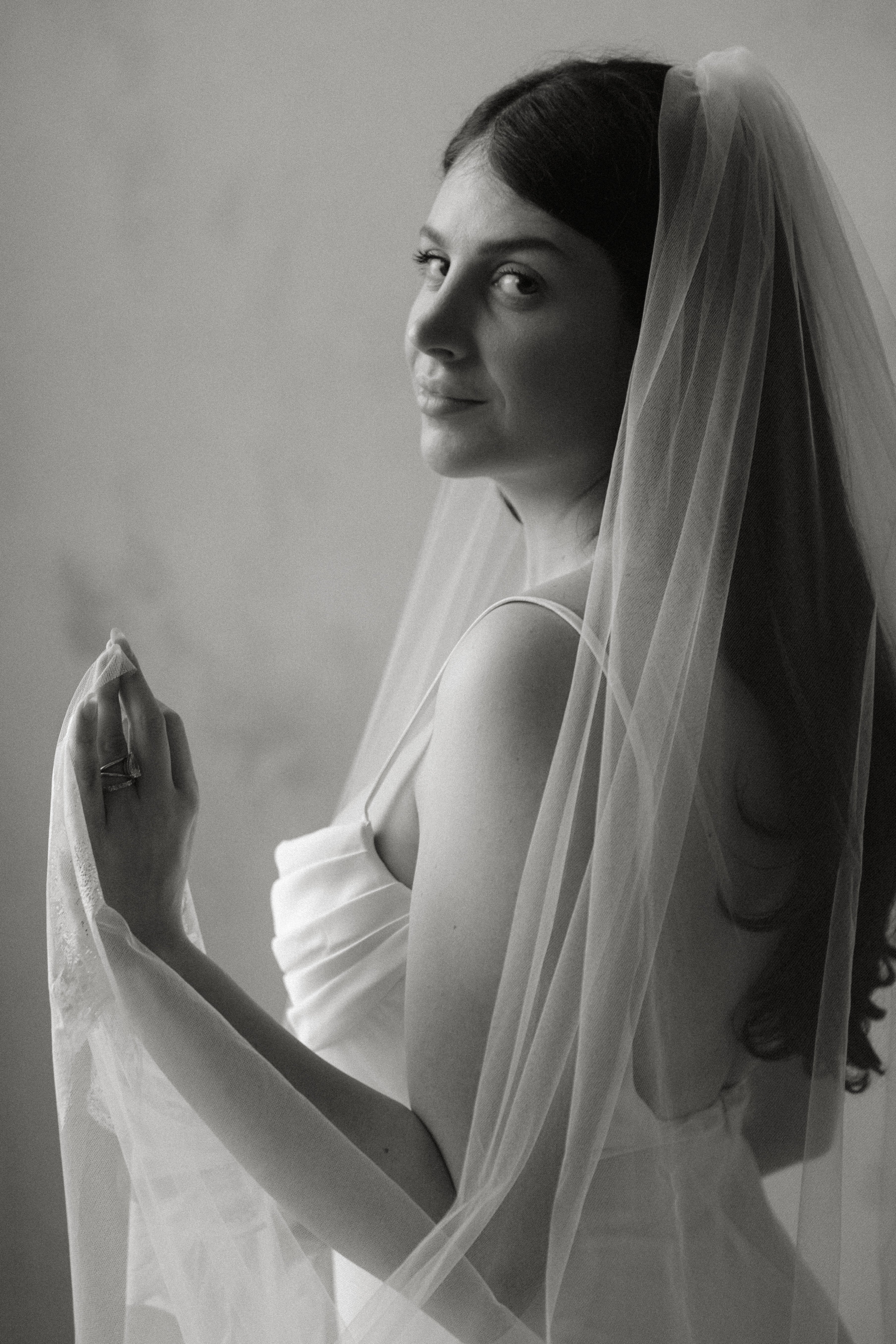 Briar Hand Painted Veil | Custom Floral Wedding Veil – Atelier